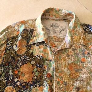 Tommy Bahama Cotton shirt dress casual print floral fashion